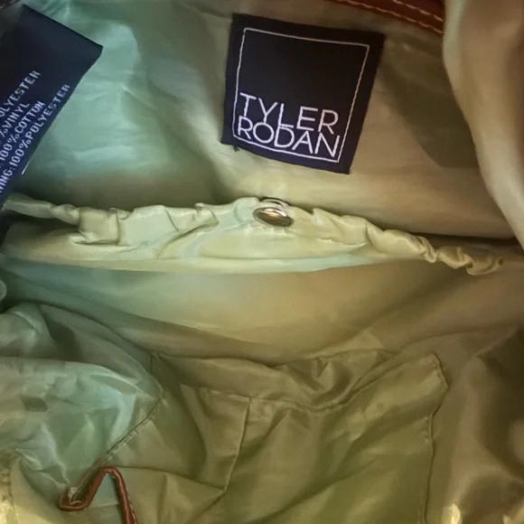 SOLD-Tyler Rodan Pink & Green Paisley Handbag - Picture 10 of 10